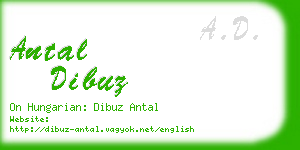 antal dibuz business card